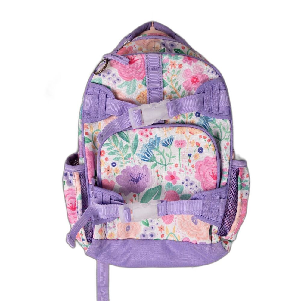 Pottery Barn Kids Mackenzie Small Backpack Lavender Floral Blooms PBK School